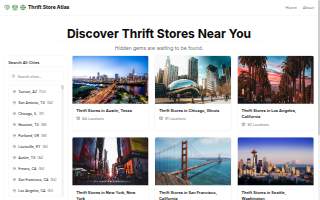 City Thrift website