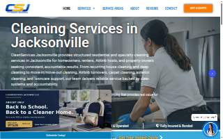 Cleanservices Jacksonville website
