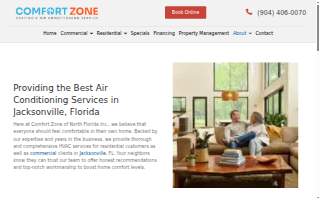 Comfort Zone of North Florida Inc. website