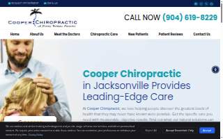 Cooper Chiropractic website