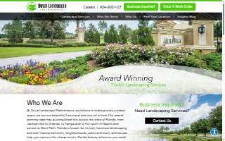 Duval Landscape Maintenance website