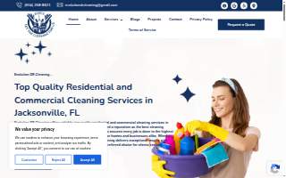 Evolution DR Cleaning Services website