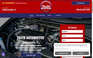 Faith Automotive website