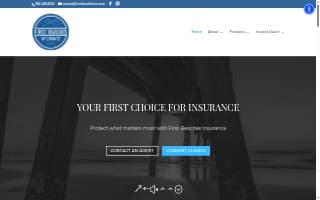 First Beaches Insurance website