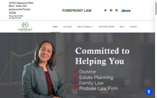 Forefront Law website
