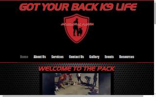 Got Your Back K9 Life of Jacksonville website