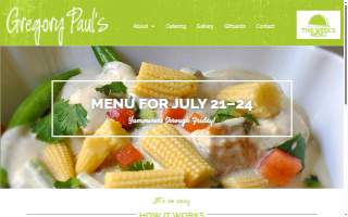 Gregory Paul's (Freshly Prepared Meals & Catering) website