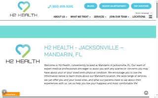 H2 Health- Mandarin Jacksonville website