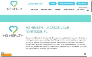 H2 Health- Riverside Jacksonville website