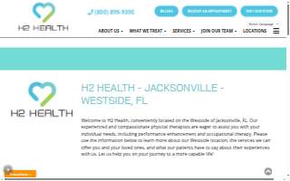 H2 Health- Westside Jacksonville website