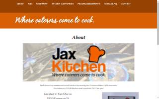 Jax Kitchen - Where Caterers Come To Cook website