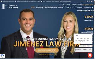 Jimenez Law Firm, P.A. website