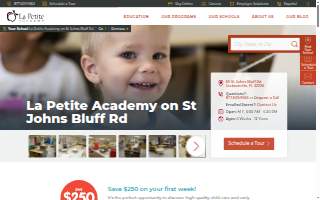 La Petite Academy on St Johns Bluff Rd website
