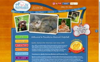 Mandarin Animal Hospital website