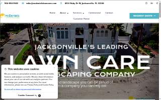 McDaniel's Lawncare & Landscaping website