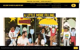Mixed Fillings Pie Shop website
