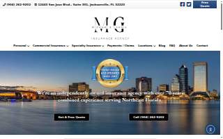 Mizrahi and Garris Insurance Agency website