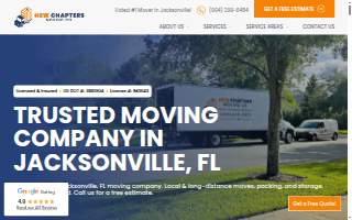 New Chapters Moving Company website