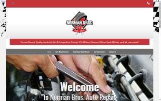 Norman Bros Auto Repair website