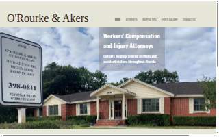 O'Rourke & Akers Law Office website