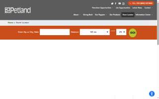Petland Racine website