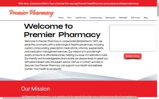 Premier Pharmacy On 8th Street website