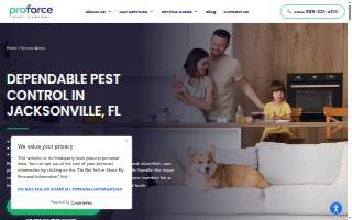 Proforce Pest Control - Jacksonville website