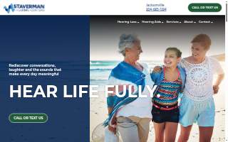 Staverman Hearing Centers of Jacksonville website
