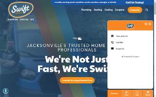 Swift Brothers Plumbing, Heating & Air of Jacksonville website