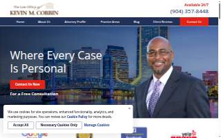 The Law Office of Kevin M. Cobbin website