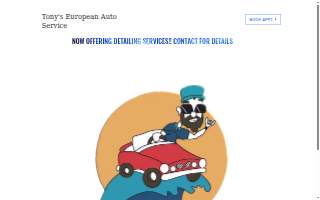 Tony's European Auto Service Inc. website
