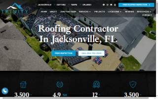 Trinity Restoration and Roofing website