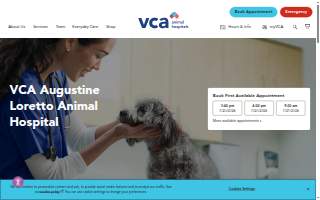 VCA Augustine Loretto Animal Hospital website