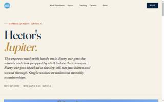 Hector's Car Wash website