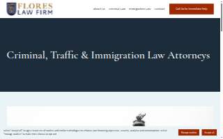 The Flores Law Firm, PA website