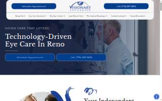 Visionary Eye Center website