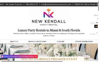 New Kendall Party Rental of Kendale Lakes website