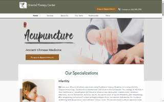Oriental Therapy Center website