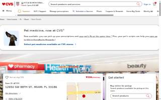 CVS Pharmacy website