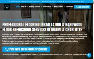 De Armas Wood Floors website