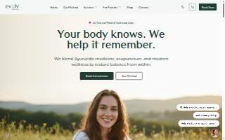 Evolv Wellness website