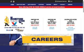 Hometown Lube of Kendall website