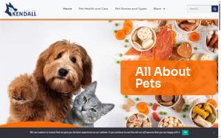 Kendall Animal Clinic website