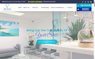 Miami Essential Dental website