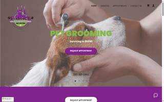 Palace Pet Grooming and Boutique website