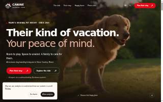Canine Country Club Miami website