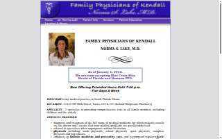 Family Physicians of Kendall website
