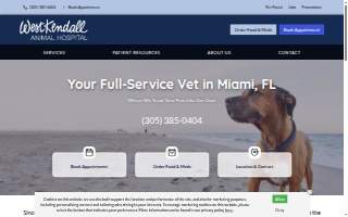 West Kendall Animal Hospital website