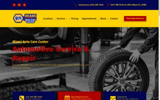Miami Auto Care Center of Kendall West website