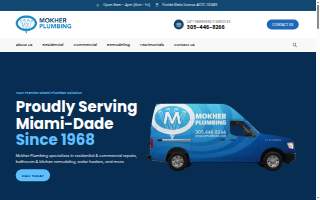 Mokher Plumbing of Kendall West website